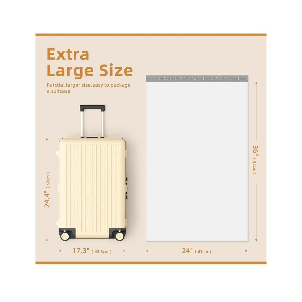 Extra Large Poly Mailers 24"x36" Shipping Bags - 12 Poly Mailers
